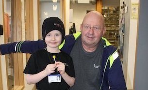 <em>Ég ætla að vera AFI RAFVIRKI</em>